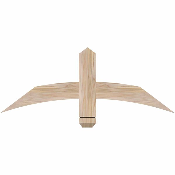 Ekena Millwork Bellingham Smooth Timber Gable Bracket, Douglas Fir, 36"W x 13"H x 1 1/2"D x 3 1/2"F, 9/12 Pitch GBW036X13X0204BEL00SDF - main
